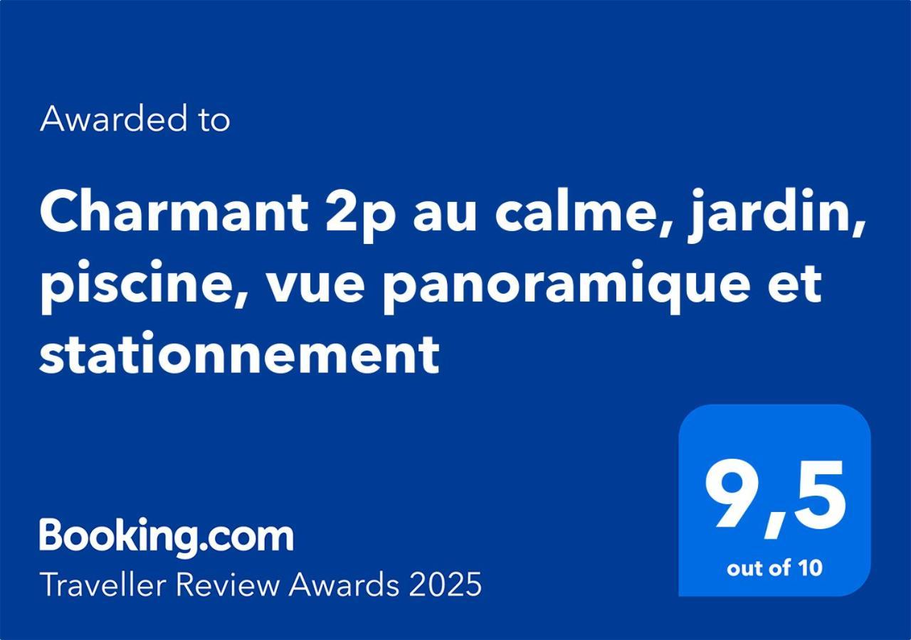 Charmant 2P Au Calme, Jardin, Piscine, Vue Panoramique Et Stationnement Вільнев-Лубе Екстер'єр фото